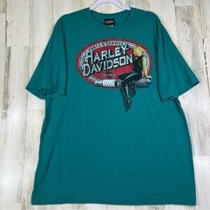 Harlely Davidson Wiesbaden T-shirt XL Mens Graphics‎ Short Sleeves Tees